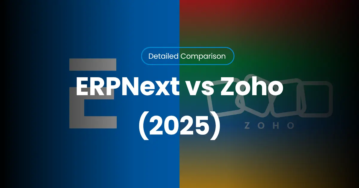 ERPNext vs Zoho Books: Best Accounting Software for Small Businesses